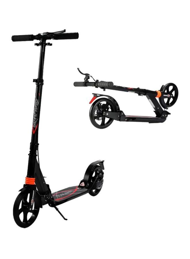 2 Wheel Adjustable Height Scooter Black