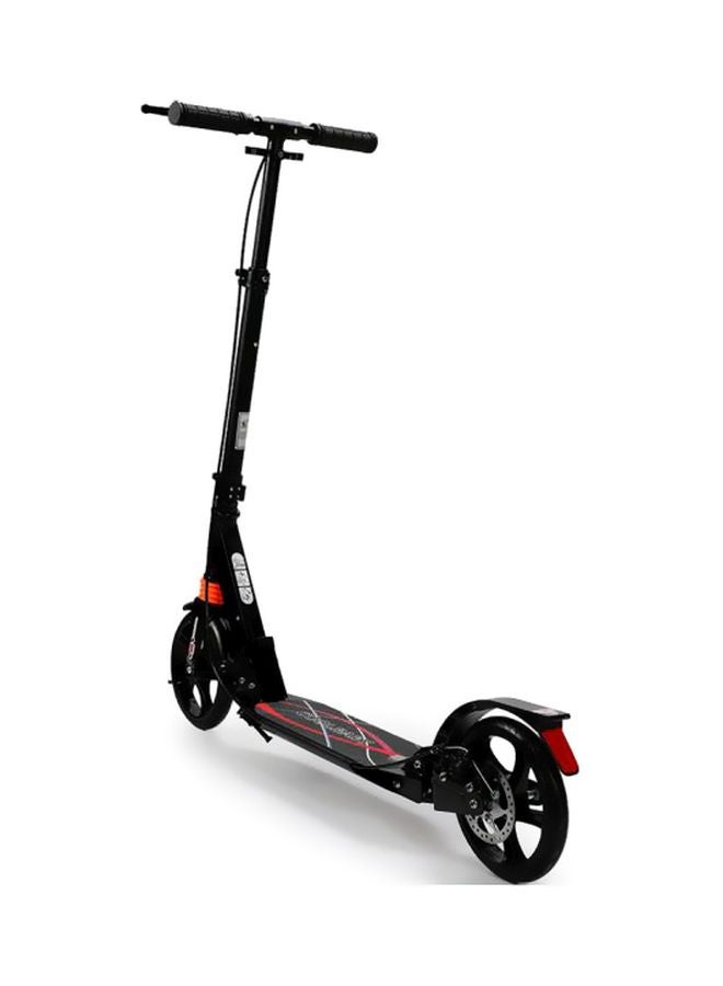 2 Wheel Adjustable Height Scooter Black