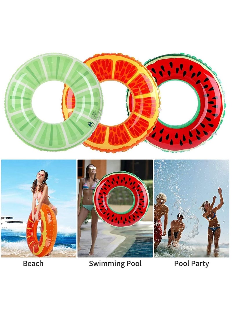 Children's inflatable swimming rings, summer beach swimming pool equipment 3 pieces