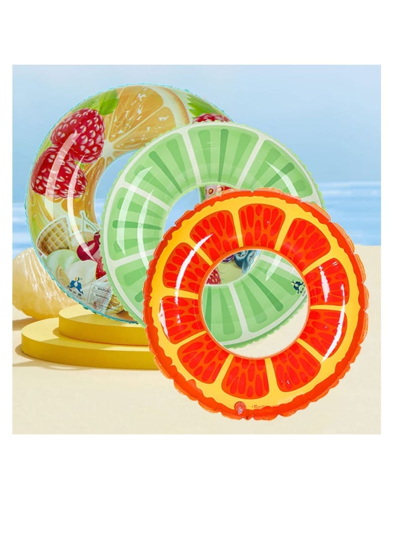 Children's inflatable swimming rings, summer beach swimming pool equipment 3 pieces