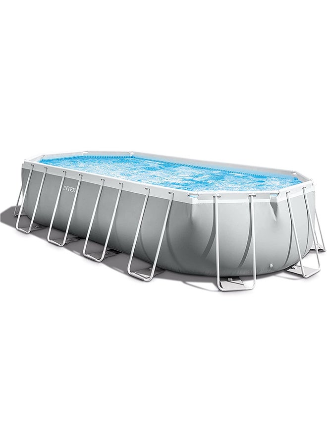 Prism Frame Oval Swimming Pool 5.03 x 2.74 x 1.22meter