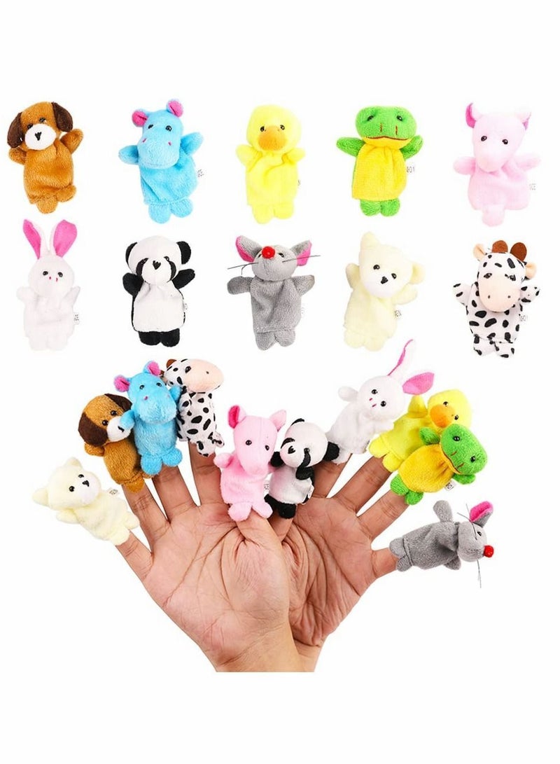 Finger Puppets, Soft Plush Cartoon Animals Puppet Toys for Kids, Mini Figures Toy Toddlers Kids Boys Girls Student Party Gifts, Playtime 10pcs