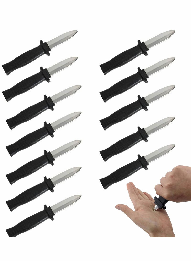 12 Pieces False Magic Retractable Knife Disappear Blade Trick Fake Dagger Prank Props Toy for Adults Joke Gag
