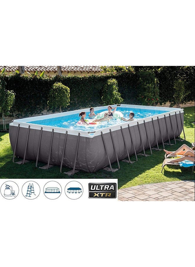 Prism Frame Rectangular  Swimming Pool 732x366x132cm 732x366x132cm