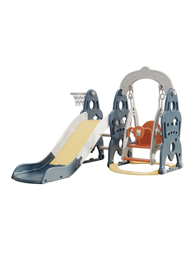 Combinational Kids Equipment Plastic Play Sets Indoor Toddler Slide And Swing