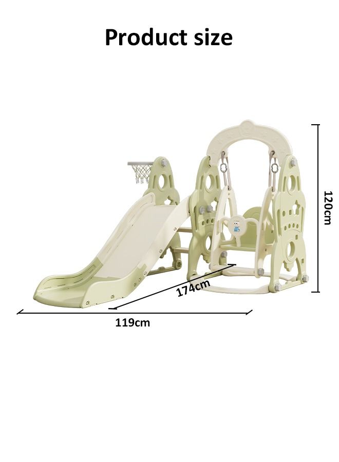 Multifunctional Toys Playground Kids Play Plastic Children Indoor Slide And Swing Set For Kindergarten