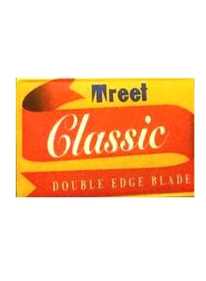 40-Piece Double Edge Razor Blade Set Silver