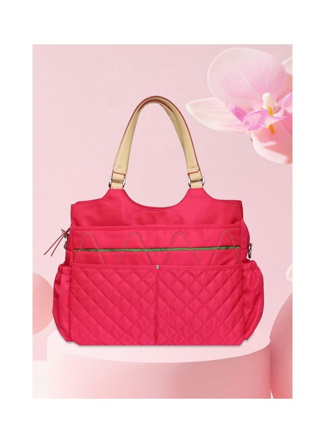 Fashion Diaper Bag With Multiple Pockets - Red