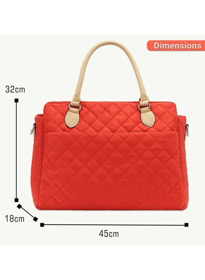 Styler Fashion diaper Bag With Multiple Pockets - Orange