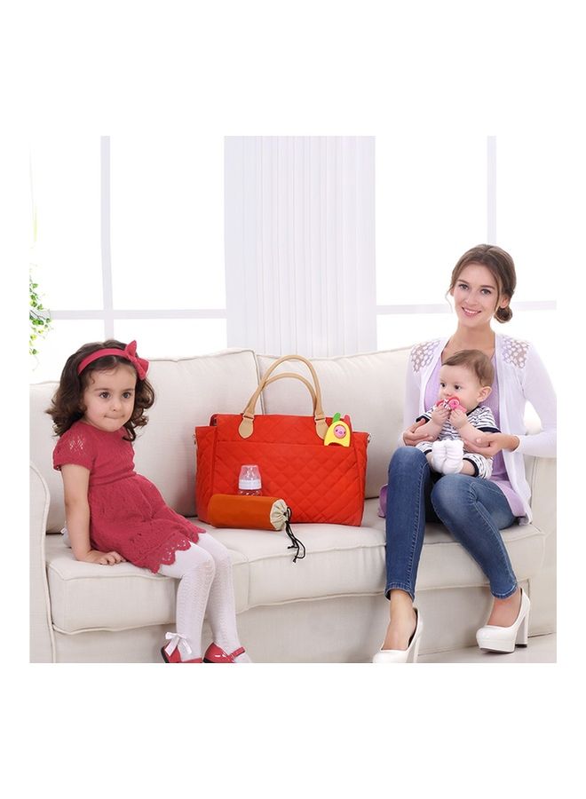 Styler Fashion diaper Bag With Multiple Pockets - Orange