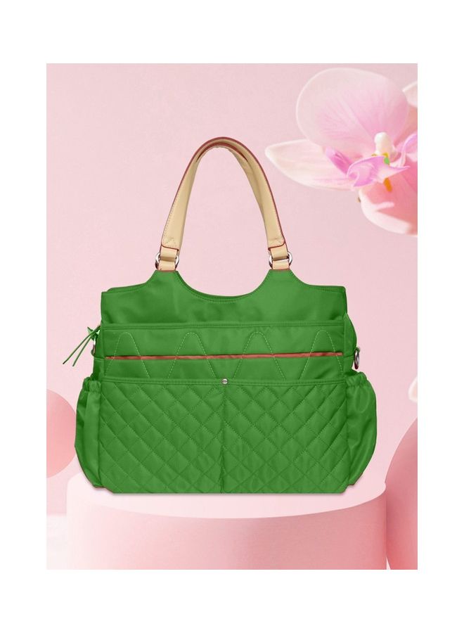 Fashion Diaper Bag With Multiple Pockets - Green