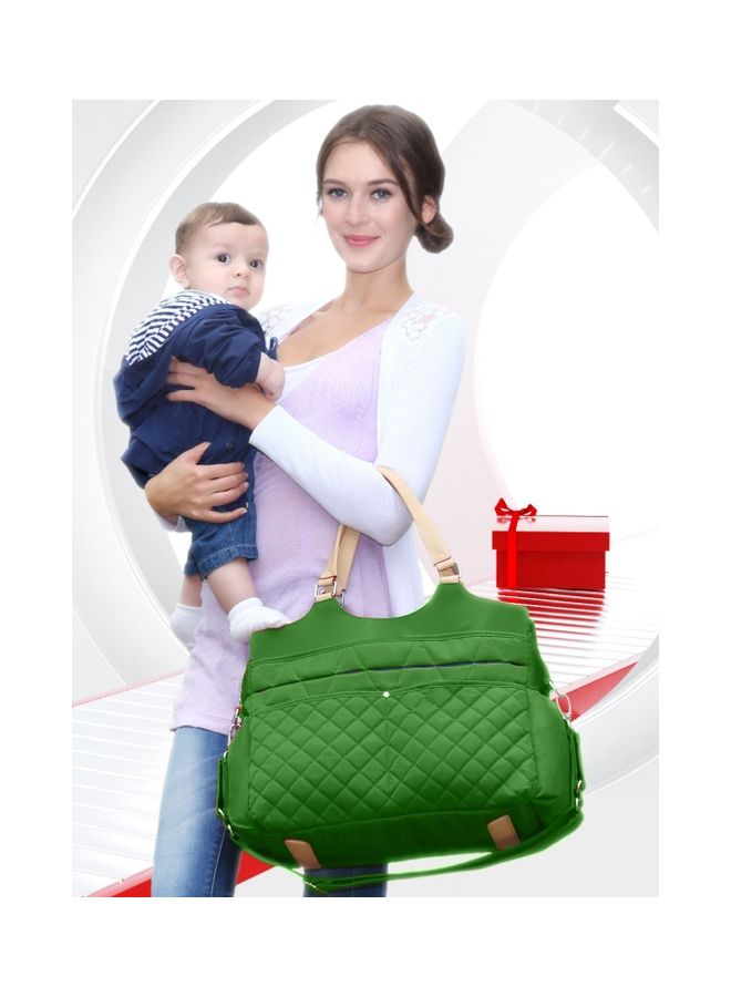 Fashion Diaper Bag With Multiple Pockets - Green