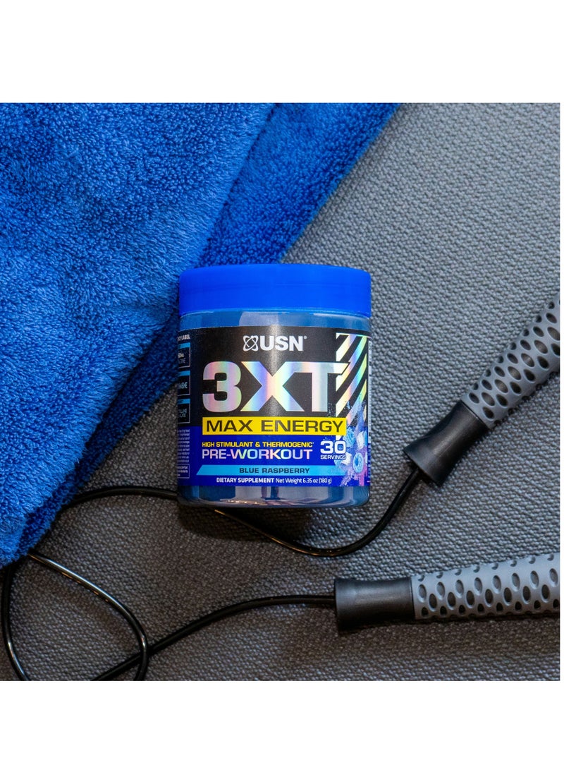 3Xt Max Energy Blue Raspberry 30 Servings