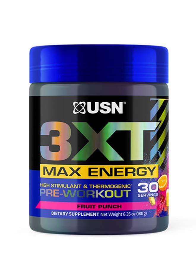 USN 3xt Max Energy Fruit Punch 30 servings