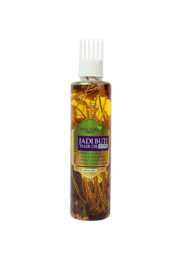 Herbals Jadibuti Hair Oil With Comb Applicator 200 Ml For Hair Fall Control & Hair Growth I Ayurvedic & Natural I For Men & Women