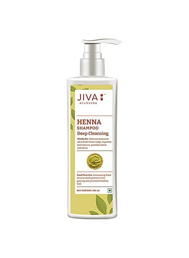 Henna Shampoo 200 Ml Pack Of 3 For All Hair Types Natural Cleanser For Long Healthy And Strong Hair