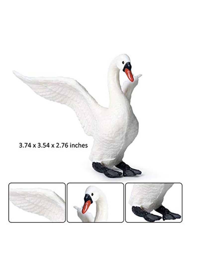 Farm Animals Goose Figurines Simulated Farm Life Realistic Plastic Animals for Collection Educational Props Duck Toy Figurine for Kids Ages 3 and Above