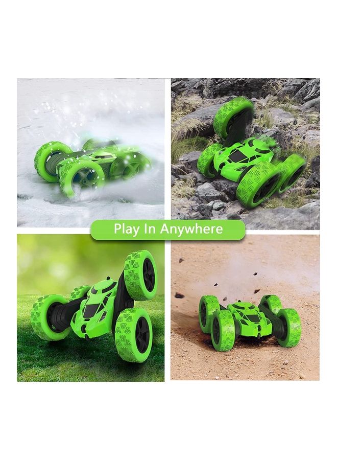 RC Stunt Car Toy Green 17x16x7.5cm