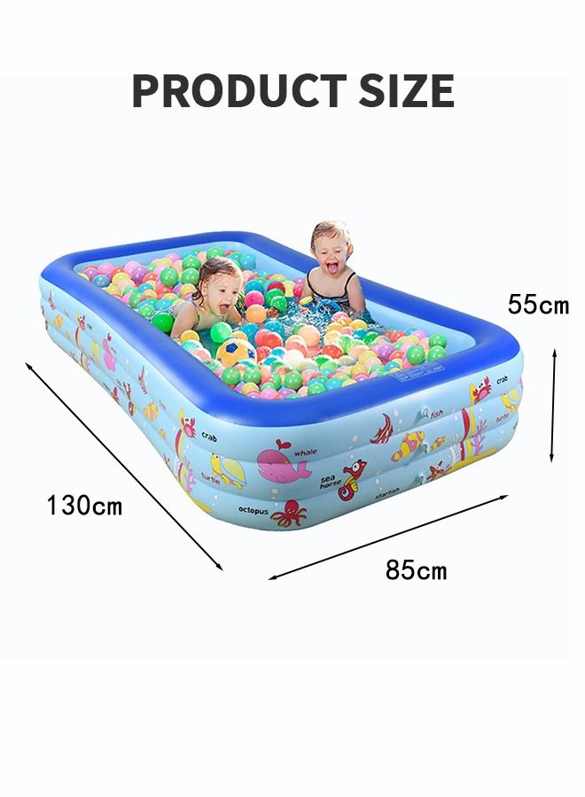 Inflatable Pool,Inflatable Swimming Pool for Kids,Blow Up Pool for Backyard with Comfortable Floor,Lounge Pool or Indoor Ball Pit,Summer Water Party