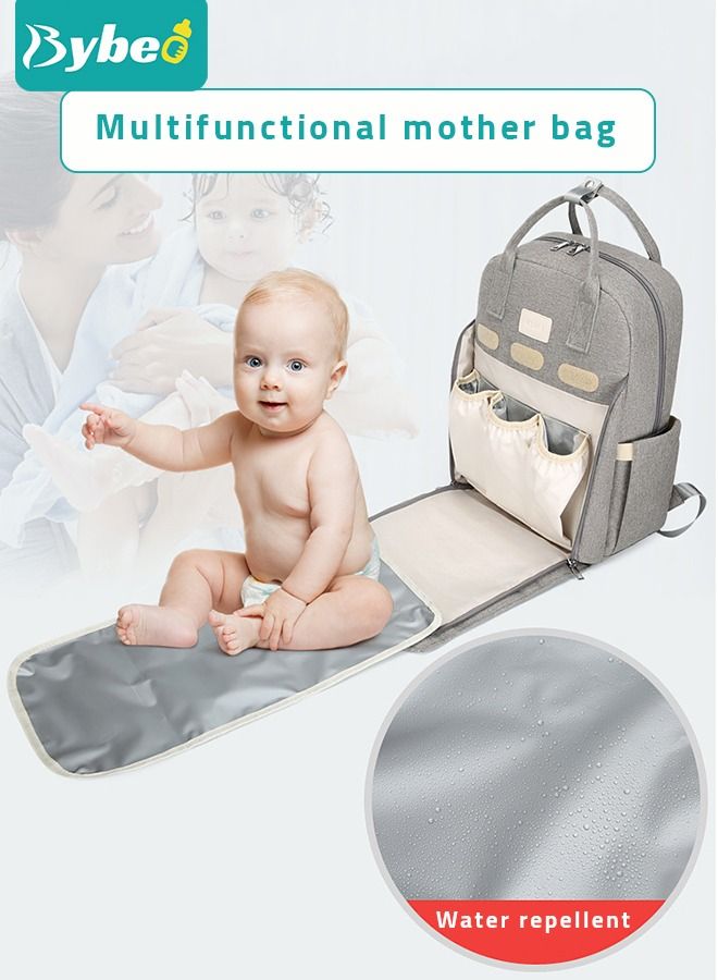 Fashionable Baby Diaper Backpack with Changing Station Waterproof Large Capacity Multifunction Maternity Mummy Bag