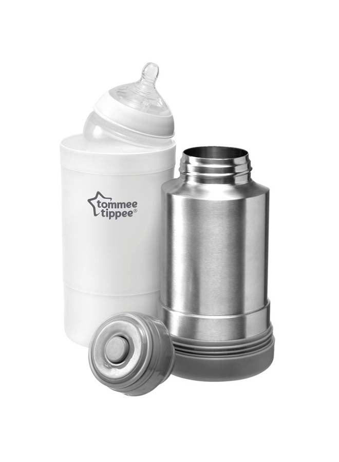Closer To Nature Travel Bottle And Food Warmer - Silver/White/Grey