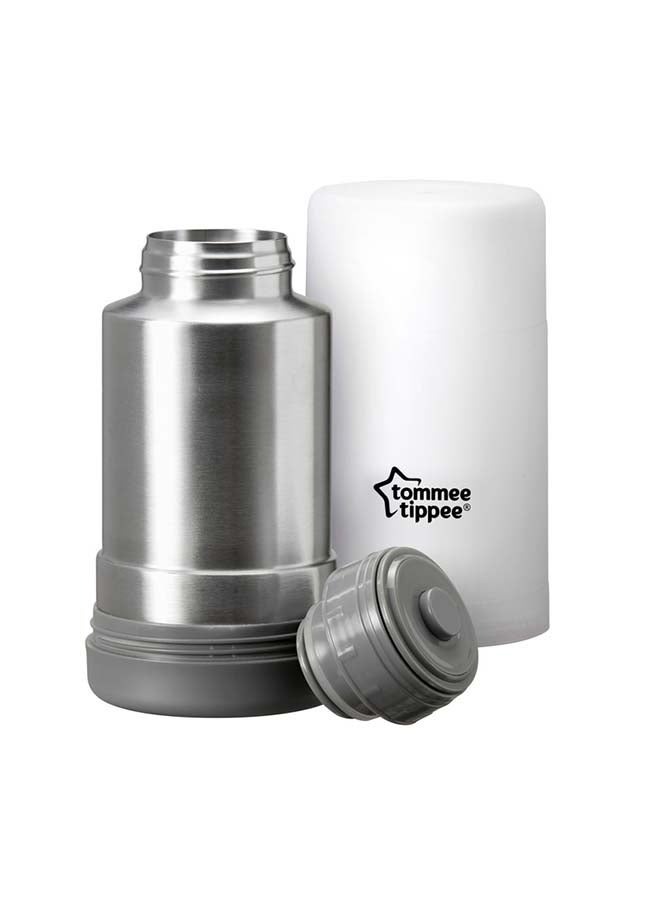 Closer To Nature Travel Bottle And Food Warmer - Silver/White/Grey