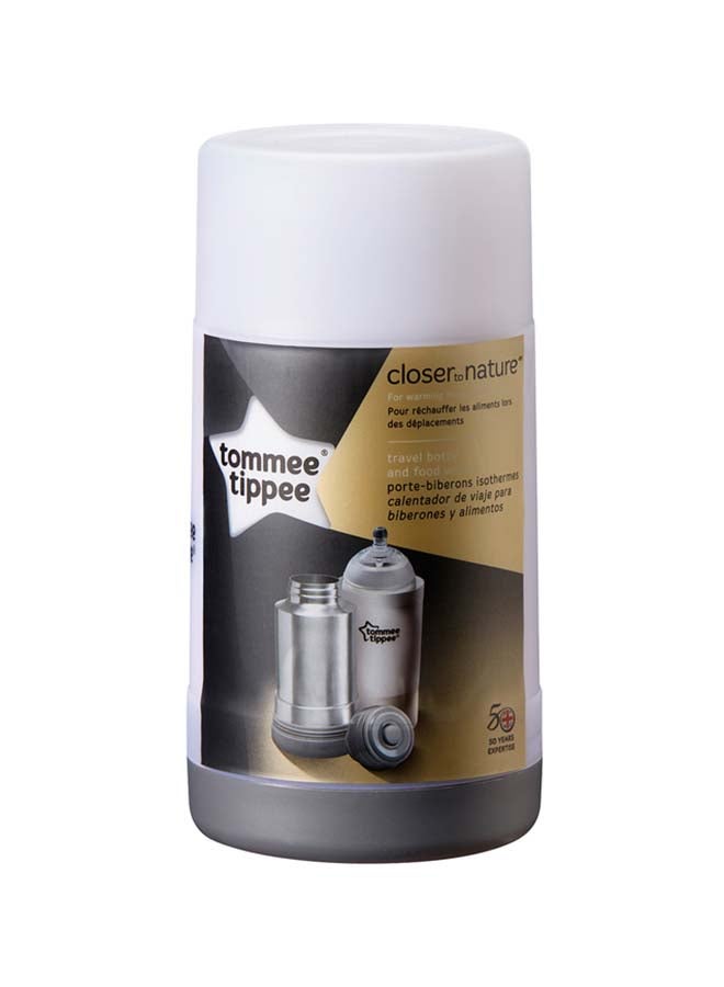 Closer To Nature Travel Bottle And Food Warmer - Silver/White/Grey