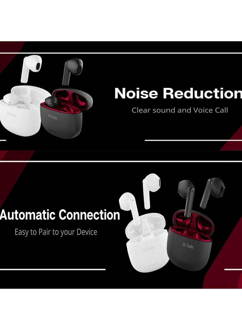 X5 Bluetooth V5.3 Wireless Earbuds with Dual Mic and Noice Cancelation