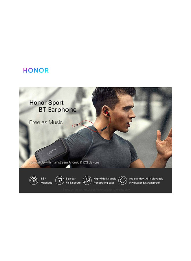 Sport Bluetooth Earphones Red