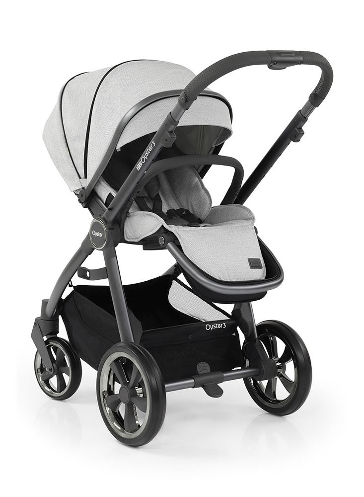 Babystyle Oyster 3 Premium Compact fold Stroller from Birth to 22 Kg -Tonic City Grey