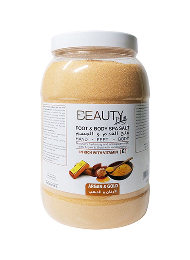 Foot And Body Spa Salt Argan And Gold 5kg