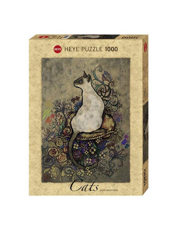 1000 Piece Jigsaw Puzzle: Heye - Cats Siamese