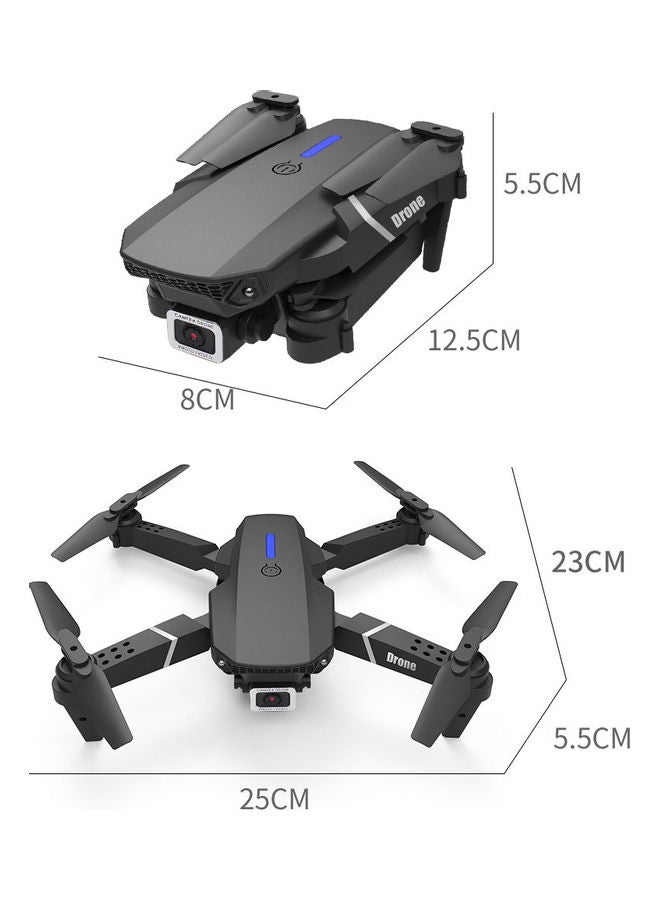 LS-E525 RC Drone with Camera 4K Drone Dual Camera WiFi FPV Drone Headless Mode Altitude Hold Gesture Photo Video Track Flight 3D Filp RC Qudcopter with 3 Batteries Silver