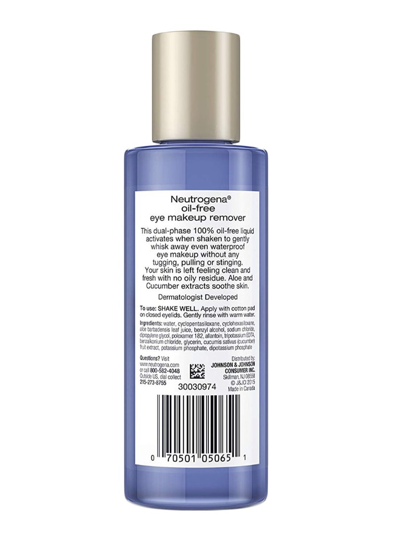 Pack Of 3 Oil-Free Gentle Eye Makeup Remover Clear