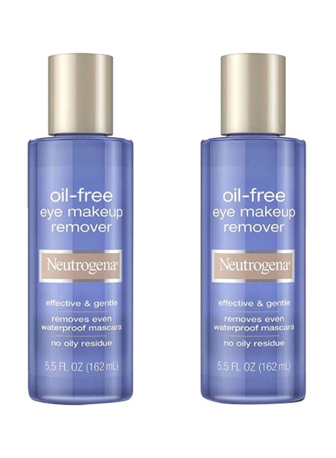 Pack Of 2 Oil-Free Eye Makeup Remover Clear