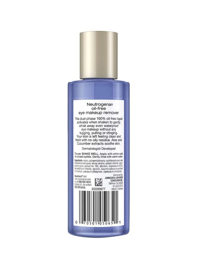 Pack Of 2 Oil-Free Eye Makeup Remover Clear