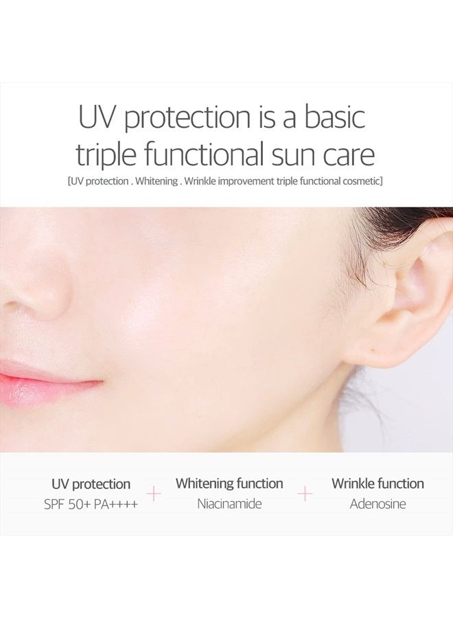 Birch Juice Moisturizing Tone Up Sunscreen 50mL, No White Cast, Strong UV Protection, Moist Essence Type, Ocean Friendly-Reef Safe, 1.69 Fl Oz (Pack of 1)