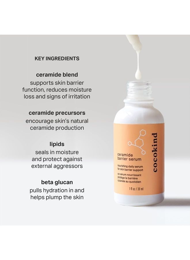 Ceramide Serum, Hydrating Serum for Face, Skin Barrier Repair Face Serum with Ceramides, Ceramide Moisturizer and Lactic Acid Serum