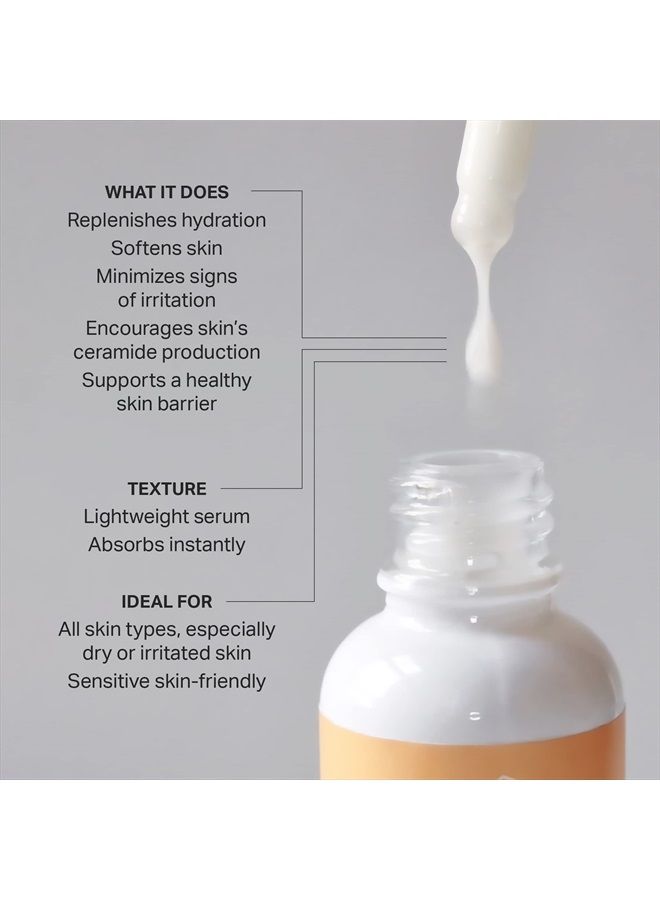 Ceramide Serum, Hydrating Serum for Face, Skin Barrier Repair Face Serum with Ceramides, Ceramide Moisturizer and Lactic Acid Serum