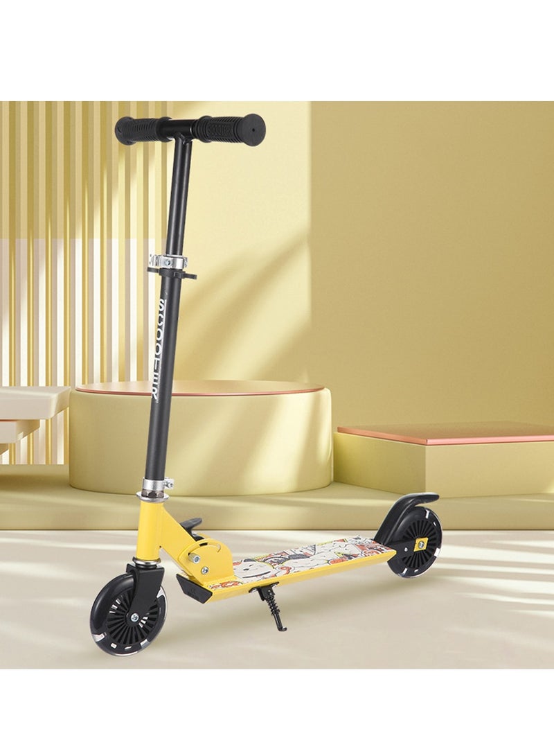 A Kick Scooter for Kids – Foldable,Lightweight, Adjustable Height Handlebars, for Riders 5 Years and up, and up to 110 lbs