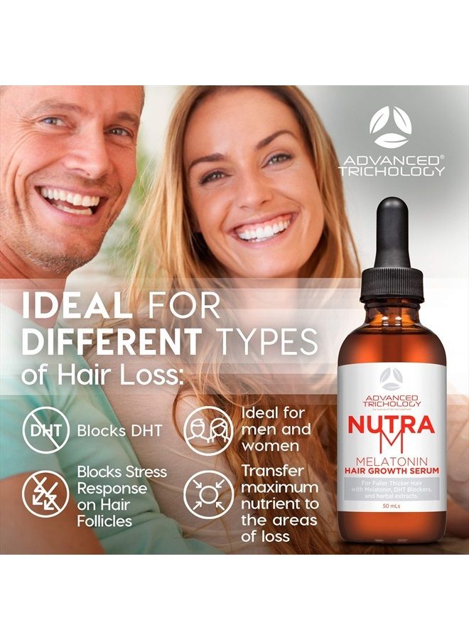 NutraM™ Hair Growth Serum - Dermatologist Tested, Approved* by American Hair Loss Association | Scalp DHT Blocker for Thinning Hair Men and Women, Backed by 20 Years of Hair Regrowth Clinic Experience