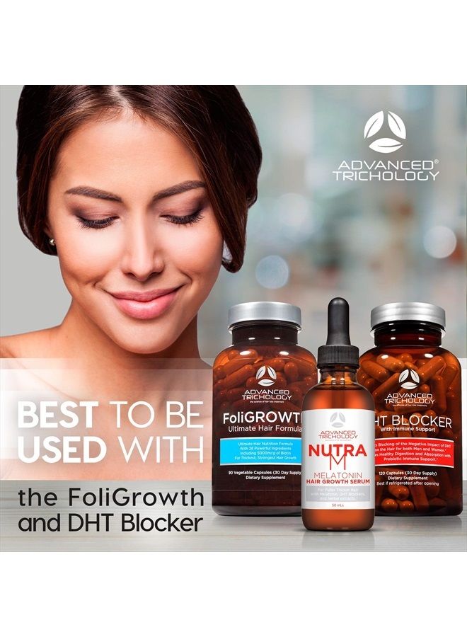 NutraM™ Hair Growth Serum - Dermatologist Tested, Approved* by American Hair Loss Association | Scalp DHT Blocker for Thinning Hair Men and Women, Backed by 20 Years of Hair Regrowth Clinic Experience