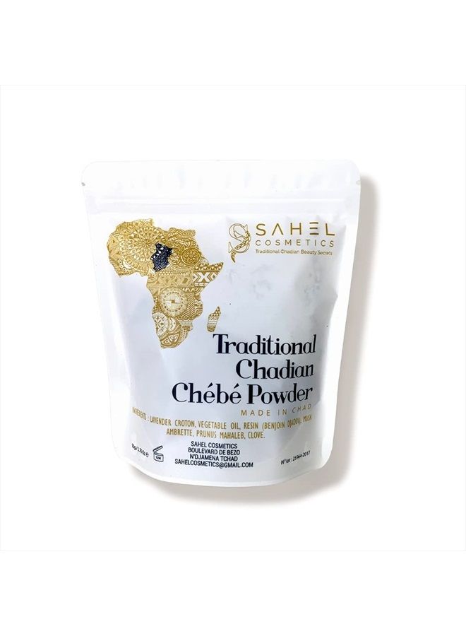 Sahel Cosmetics Chebe Powder (50 Grams) - All-Natural Ingredients Promotes Hair Growth Helps Prevent Breakage Formulated for Kinky Hair Available in 4 Sizes