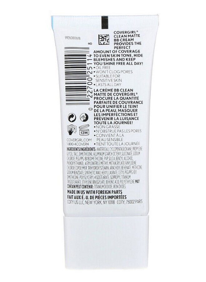 Clean Matte BB Cream 540 Medium