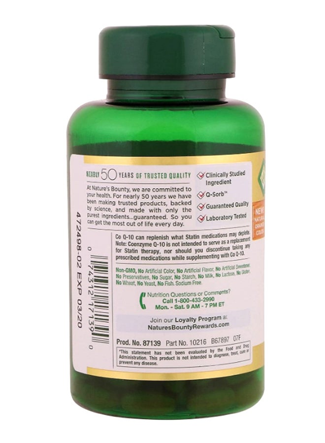 Co Q-10 Dietary Supplement 80 Rapid Release Softgels