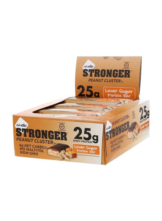 12-Piece Stronger Protein Bars - Peanut Cluster
