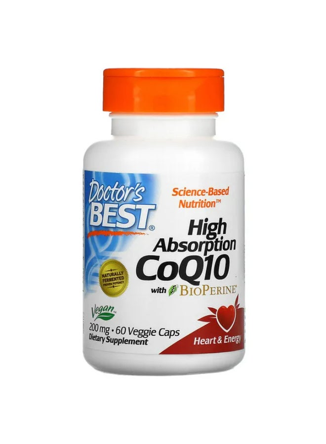 High Absorption CoQ10 Dietary Supplement - 60 Capsule