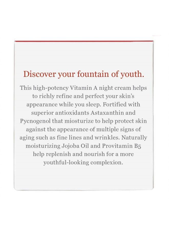 DERMA E Anti-Aging Regenerative Night Cream – Firming Astaxanthin Moisturizer for Face – Lightweight Overnight Anti-Wrinkle Cream with Jojoba Oil and Vitamin E, 2 oz