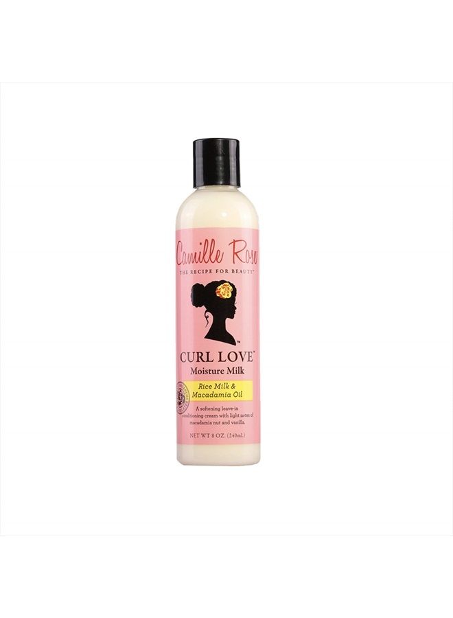 Curl Love Moisture Milk | Leave-In Conditioner for Curly Hair - Hydrates, Reduces Frizz, Repairs Damaged Hair - Vanilla, 8 Fl Oz