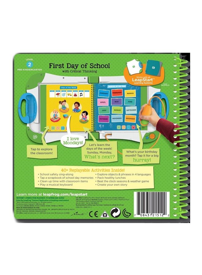 Leapstart First Day Of School And Critical Thinking Book